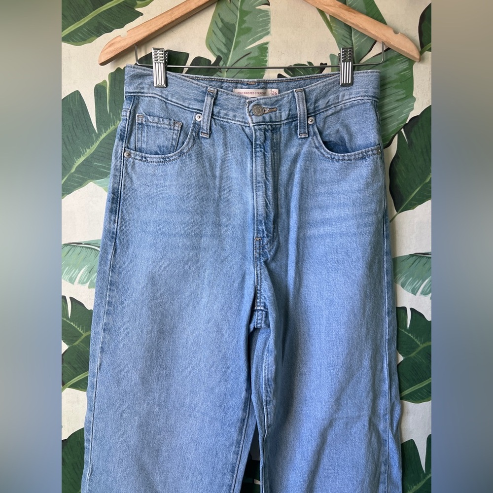 Levi’s High‎ Waisted Straight Jeans Womens 26 - Picture 5 of 11